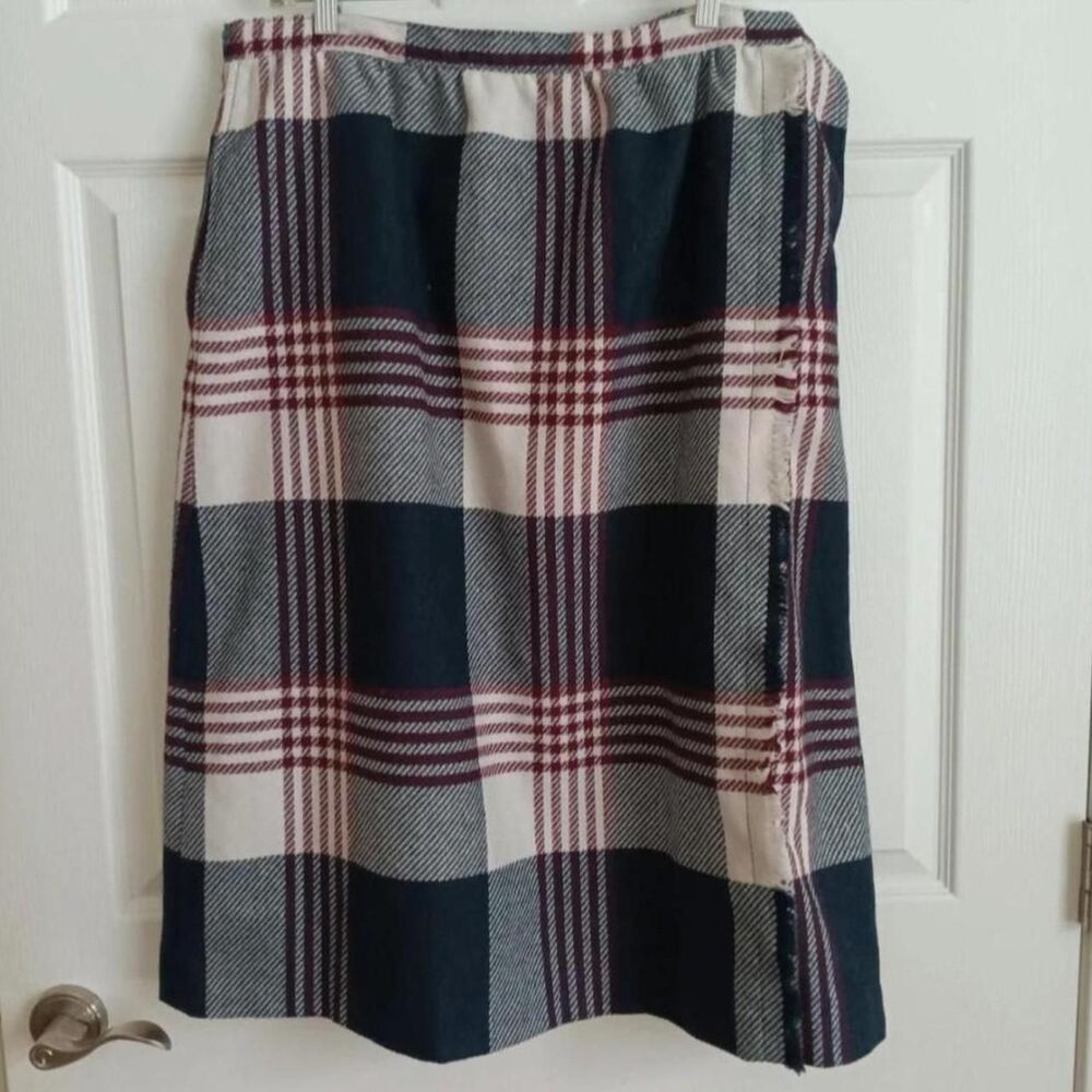Vintage Haberdashery Women's Plaid Wrap Skirt